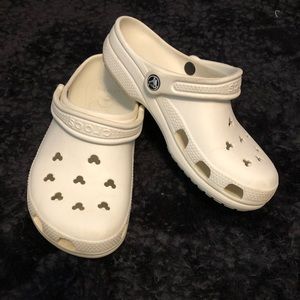 White Disney Crocs